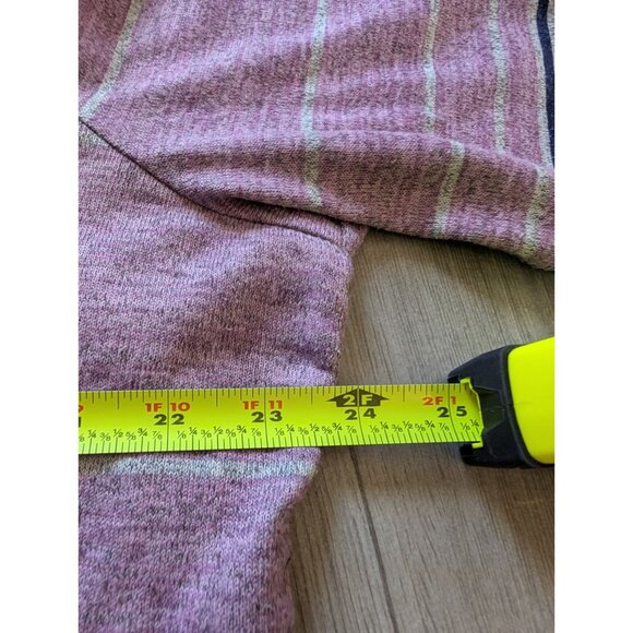 Chicos Floral Paisley Print Knit Top Size 4 Multicolor Casual 3/4 Sleeve Lightwe - Picture 7 of 7